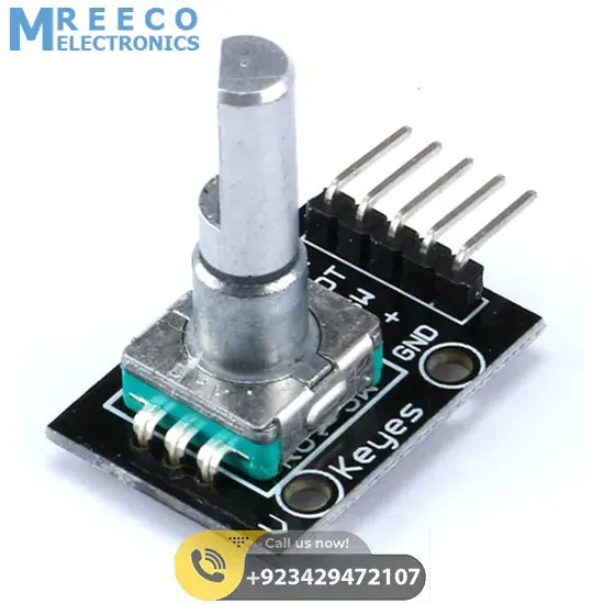 KY-040 Rotary Encoder Sensor Module With Push Button - Back View