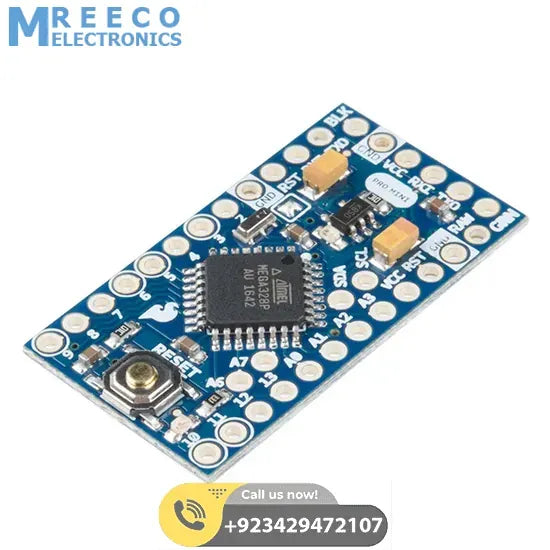Arduino Pro Mini 3.3V 8Mhz ATMEGA328P in Pakistan - Side View