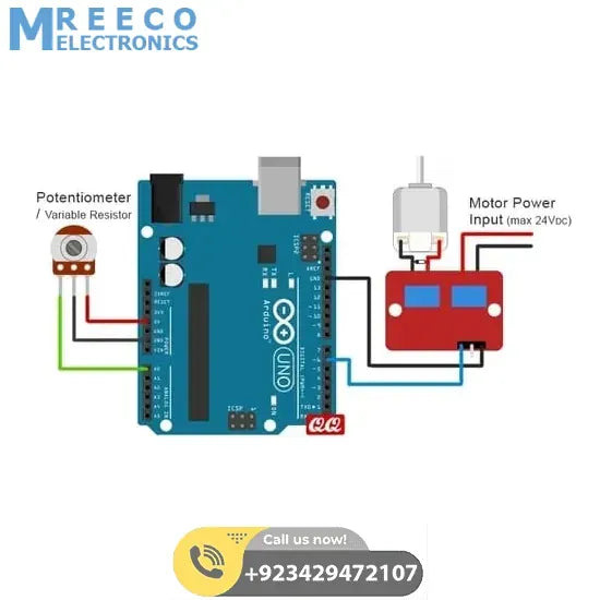 IRF520 MOSFET Driver Module For Arduino - Top View