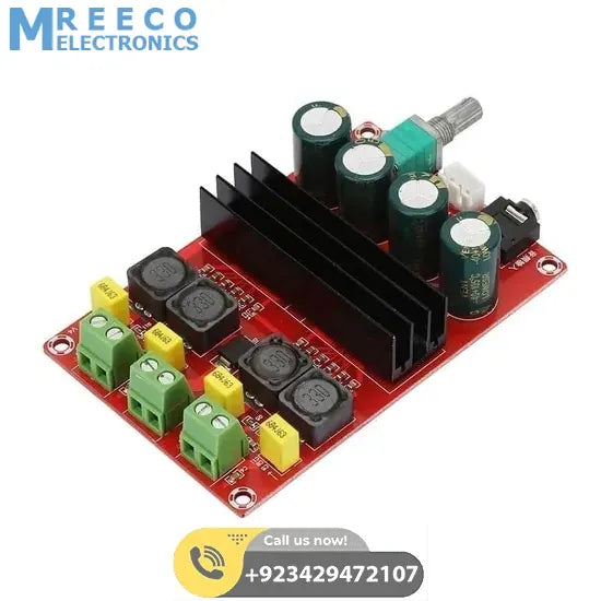 2 Channel 2x 51K XH M190 Audio Amplifier Board TDA3116D2 - Front View