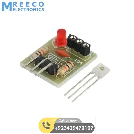 5V Laser Receiver Module High Level Laser Light Detected Sensor Module For Arduino Raspberry Pi - Back View