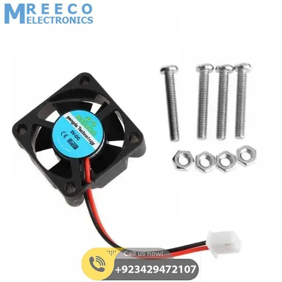 5V Raspberry Pi 4 fan - Front View