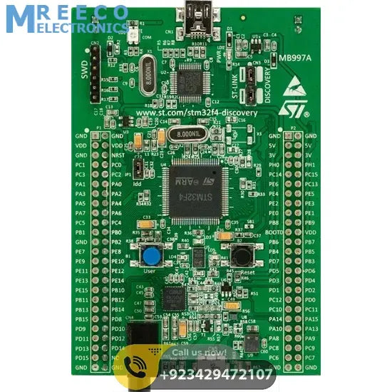 STM32f4 STM32f407 Discovery Kit Arm Cortex-M4 Development Board In Pakistan - Front View