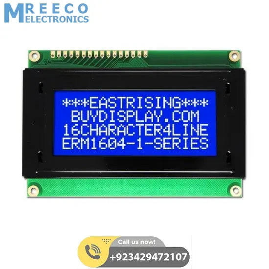 Blue Color 1604A LCD 16X4 LCD Display 1604 LCD Display - Front View