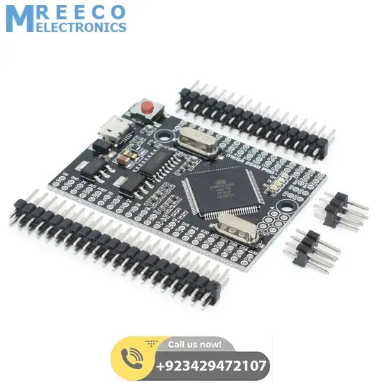 Mega 2560 PRO Mini Embed CH340G ATmega 2560-16A with Male Pin Headers in Pakistan - Side View