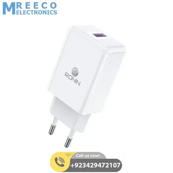 5V 5A Power Supply Adapter For Raspberry Pi 4 + Type C Cable - Front View