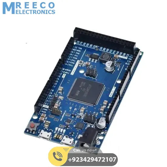 Arduino Due AT91SAM3X8E ARM Cortex-M3 Board With Micro USB Cable - Back View