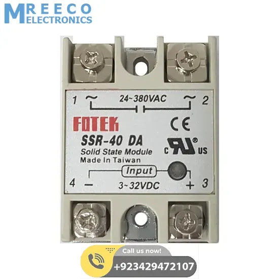 Solid State Relay Module Fotek SSR 40 DA - Side View