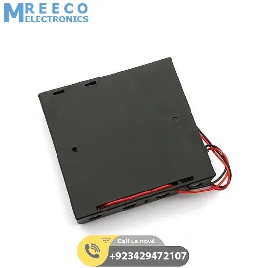 4x 18650 Battery Cell Holder Storage Box Case - Back View