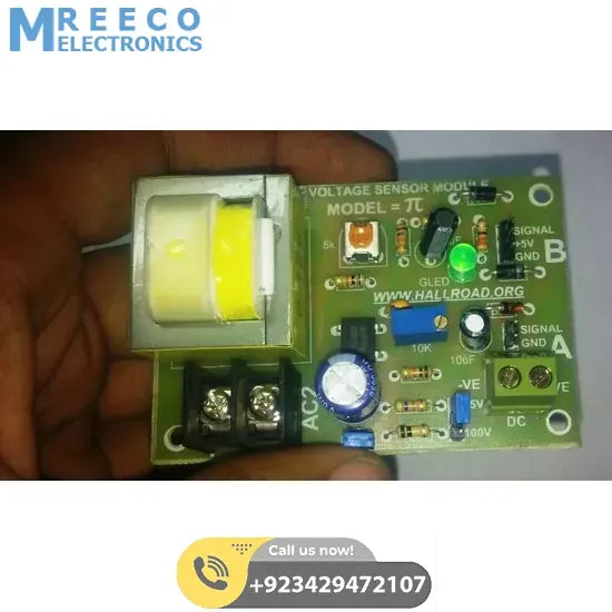 PT Module DC Or AC Voltage Sensing Module Arduino Ac voltage Sensor Module - Side View