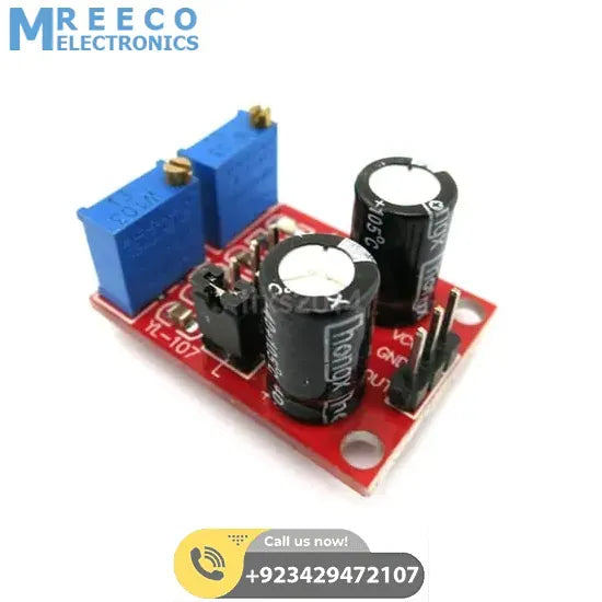 NE555 Pulse Frequency Duty Cycle Adjustable Module Square Wave Signal Generator - Back View