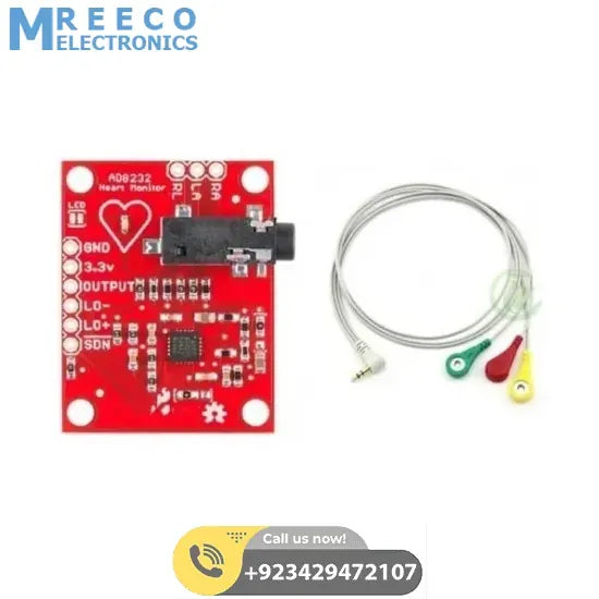 AD8232 KEYES Single Lead Heart Rate Monitor In Pakistan - Back View
