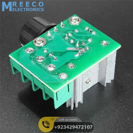 2000W 25A AC50-220V Adjustable AC Dimmer AC Heater Controller - Back View