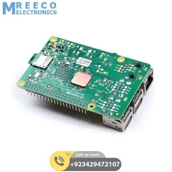 Self Adhesive Pure Copper Heat Sink For Raspberry Pi 3 pi 3 b+ - Top View