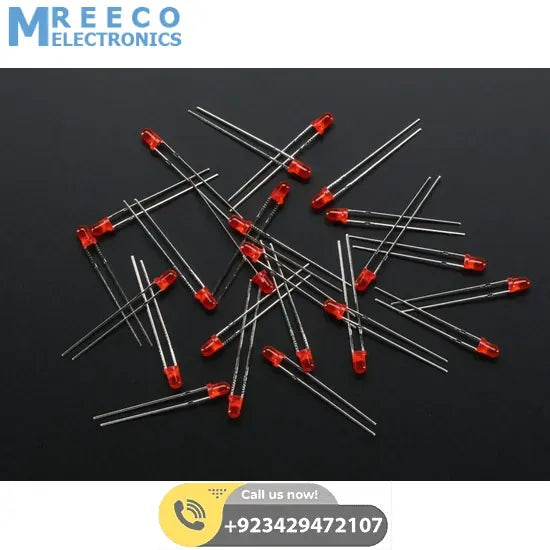 3mm Red LED In Pakistan - Front View