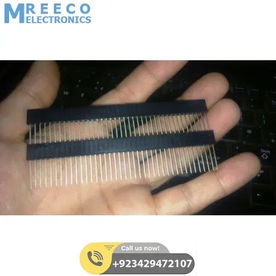 Stackable Arduino Female Header Strip - Front View