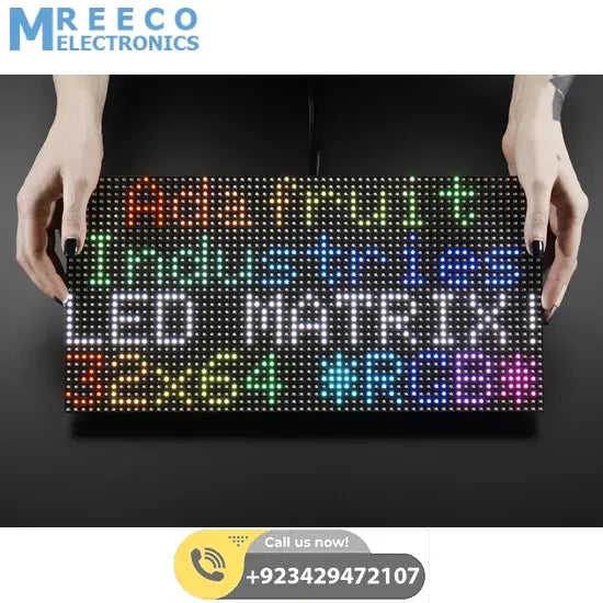 P5 Indoor LED Panel Digital Screen Module 320x160mm 64x32 Dots Pixel RGB Full Color LED Advertising Board - Front View