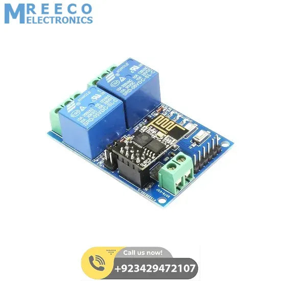 5V ESP8266 Dual-Channel Wifi Relay Smart Home Mobile APP Remote Control Switch In Pakistan - Back View