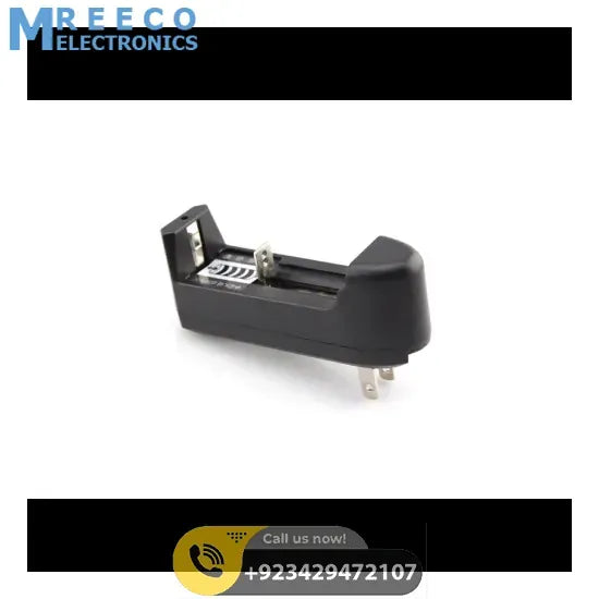 Universal Single Cell 3.7V Lithium-Ion Battery Charger 18650 Charger - Front View