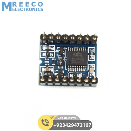 WTV020SD-16P music module Mp3 Module For Arduino in Pakistan - Back View