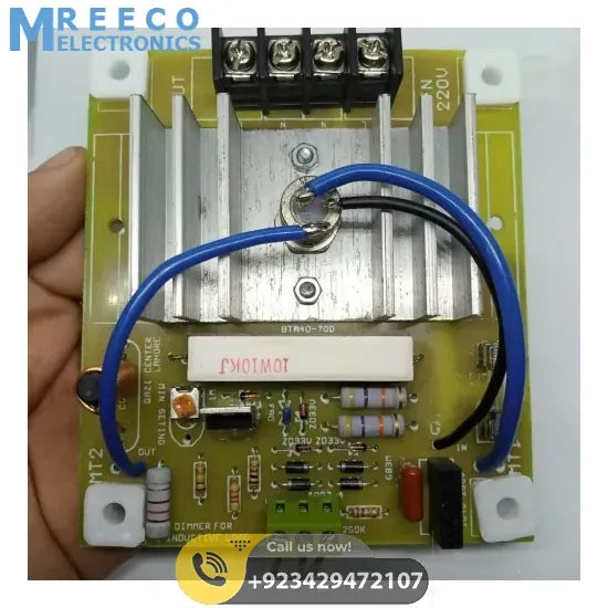 0 To 5000W Adjustable AC Dimmer AC Heater Controller - Front View