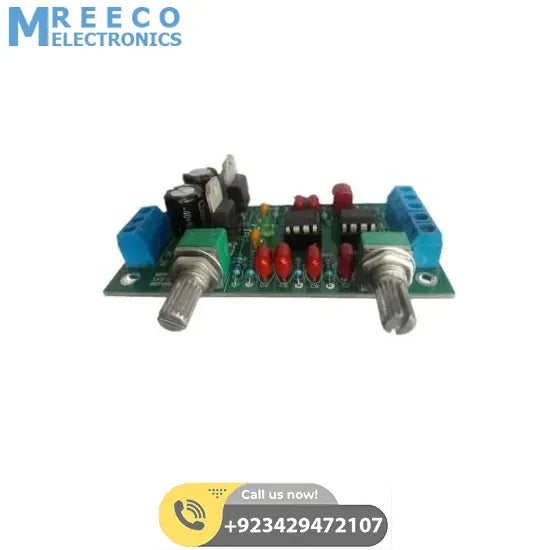 DIY Electronic Kit Low pass filter board tone board subwoofer output amplifier preamp NE5532 - Side View