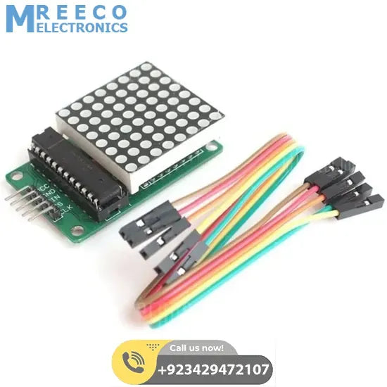 8x8 Dot LED Matrix MCU Control Display Module MAX7219 - Side View