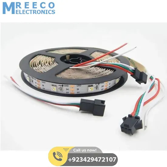 5V 5Meter Addressable LEDs Strip WS2812B - Side View