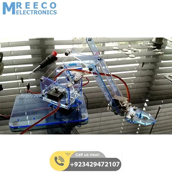 Fully Assembled 4DOF Robotic Arm In Pakistan - Back View