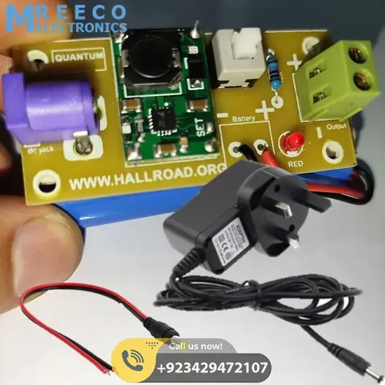 Rechargeable 7.4V Battery Pack For Arduino And Robot Power Supply With Charger - Top View