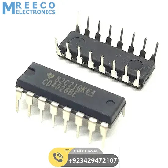 CD4026 4026 Johnson Decade Counter IC - Front View