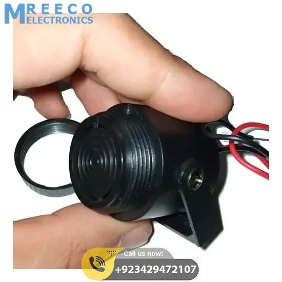 Electronic Buzzer Beep Alarm 5V to 12V - Front View