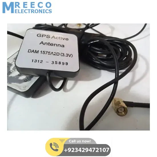 GPS Antenna – External Active Antenna – 3-5V 28dB - Side View