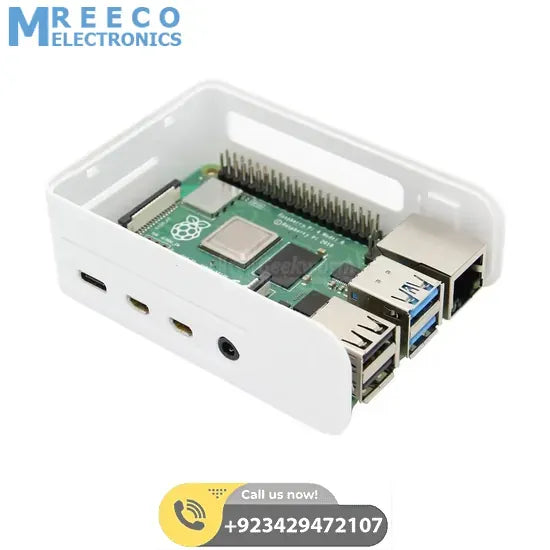 Raspberry Pi 4 Case With Fan Fitting Raspberry Pi 4 Casing Cover - Side View