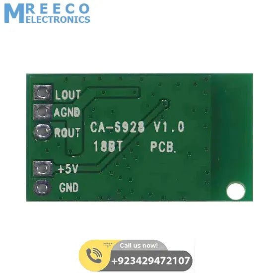 CA-6928 Bluetooth Stereo Audio Receiver Module CA-6928 Bluetooth Stereo Audio Module for Mini Amplifier Board 3.5V~5V - Side View