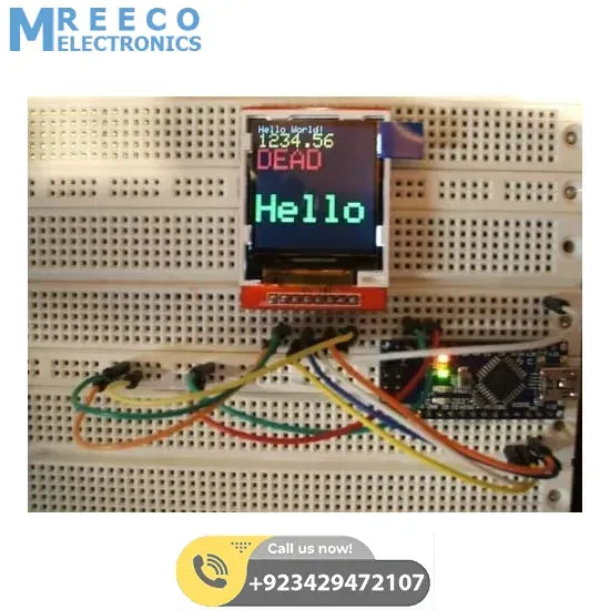ST7735 1.44 inch 128x128 SPI TFT Color Screen LCD Display - Back View