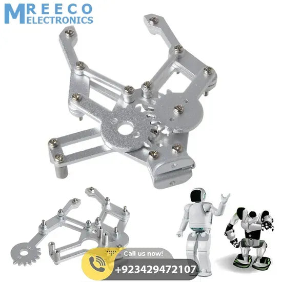 Mechanical Metal Gripper for Robot Mechanical Claw Robotic Arm Manipulator - Side View