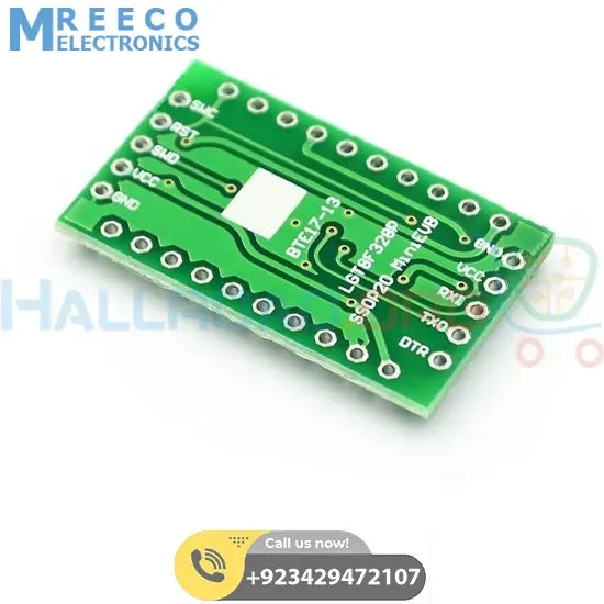 Arduino Pro Mini Clone LGT8F328P - Side View