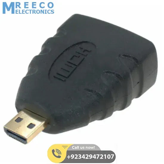 HDMI Female to Micro HDMI male Converter Adapter For Raspberry Pi 4 - Front View