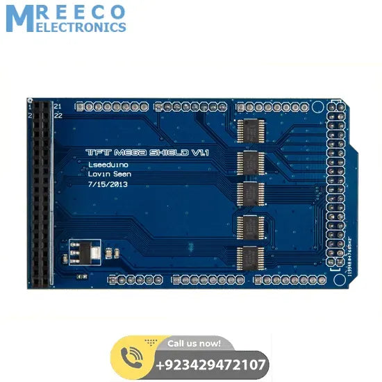Arduino Mega TFT LCD Shield In Pakistan - Front View