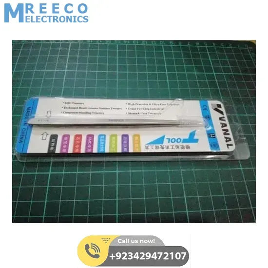 SMD Tweezer VANAL V 11 For Positioning Components - Side View