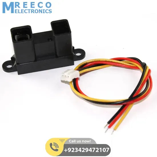 SHARP Distance Measuring Sensor unit 20 to 150 cm – GP2Y0A02YK0F - Front View