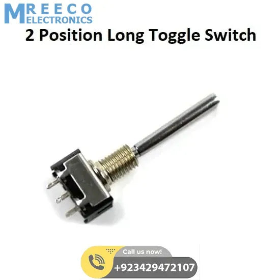 2 Position Long Toggle Switch Frsky Taranis - Front View
