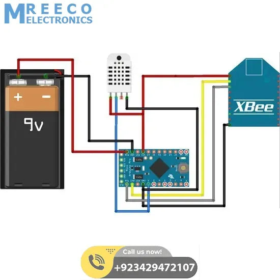 XBee 2mW Wire Antenna - Series 2 (Zigbee Mesh) in Pakistan - Back View