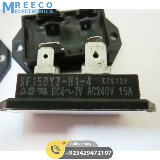 Solid State Relay Module MITSUBISHI SF15DYZ-H1-4 4-7V 15A - Front View