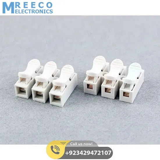 3pin Quick Connector Cable Clamp Terminal Block Spring Connector Wire 3pin - Side View