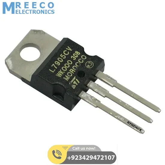 LM7905 negative voltage regulator - Front View