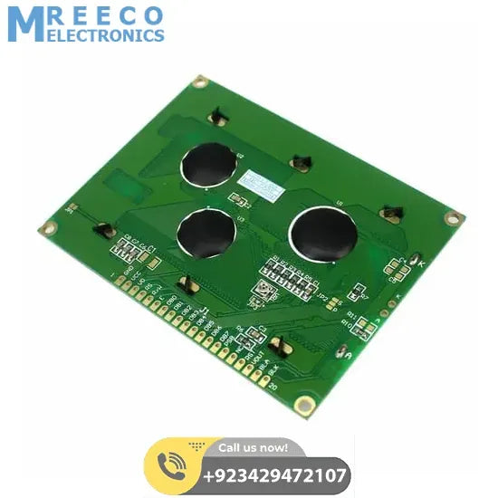 Green Color 128X64 Graphical LCD Display Green - Back View