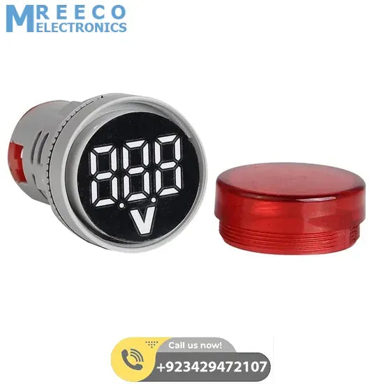 DELL LED Voltmeter Signal Lights Voltmeter Voltage Meter Digital Meter Measurement Voltage Range AC20-500V In Pakistan - Front View