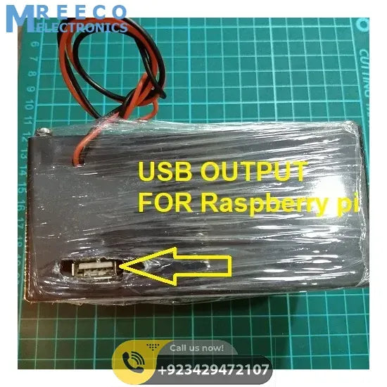 Euler | Raspberry Pi UPS 5V Battery Backup - Back View